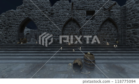 Fortress courtyard 118775094