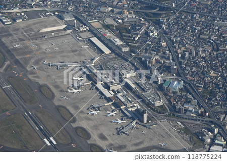 Osaka Airport aerial view 118775224