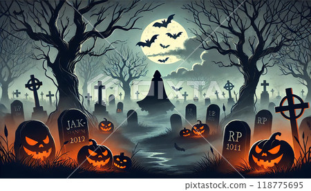 <Illustration> Halloween image illustration 118775695