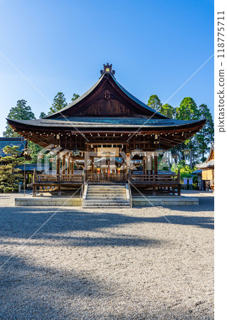 滋賀縣近江八幡市安土町常樂寺、佐佐木神社(近江源氏的守護神)、參拜殿、佐佐木姓氏的發祥地 滋賀縣近江八幡市安土町常樂寺、佐佐木神社(近江源氏的守護神)、參拜殿、佐佐木姓氏的發祥地 118775711