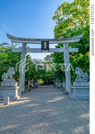 滋賀縣近江八幡市安土町常樂寺、佐佐木神社（近江源氏的守護神）、佐佐木姓的發源地鳥居 118775723