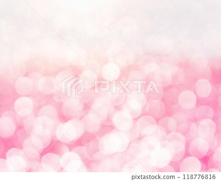 <Illustration> Background material, light ball blur image, pink 118776816