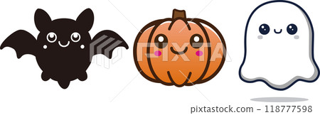 Cute Halloween characters 118777598