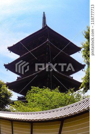 【京都風景】魚眼看東寺五層塔 118777713