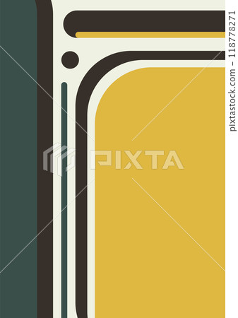 Boho home decoration neutral colors aesthetic poster. Colorful geometric design poster Boho home decoration neutral colors aesthetic poster. Colorful geometric design poster 118778271