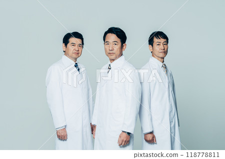 Middle white coat men Middle white coat men 118778811