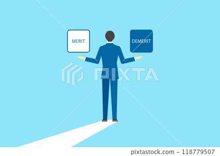 商人從後面比較優點和缺點 118779507