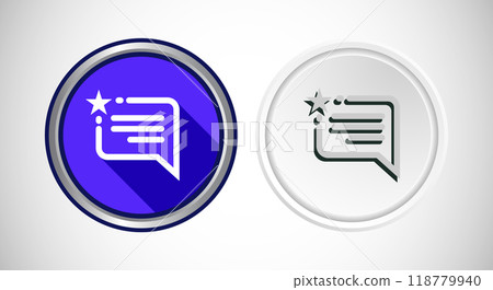 Testimonial Icon Button Set Design Illustration Testimonial Icon Button Set Design Illustration 118779940