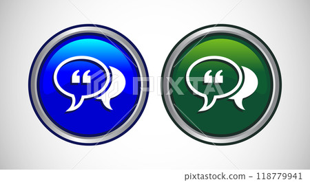 Testimonial Icon Button Set Design Illustration Testimonial Icon Button Set Design Illustration 118779941