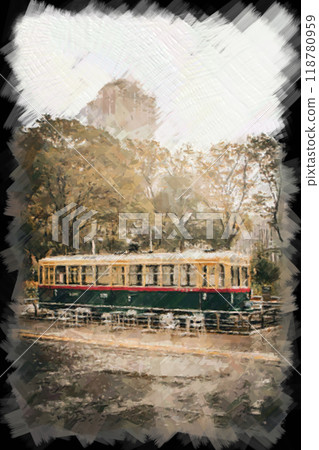 Streetcar illustration 118780959