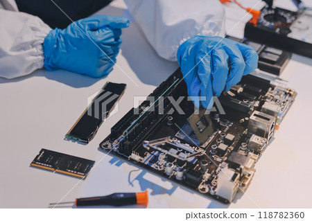 Electronics technician, electronic engineering electronic repair, electronics measuring and testing, repair and maintenance concepts. Electronics technician, electronic engineering electronic repair, electronics measuring and testing, repair and maintenance concepts. 118782360