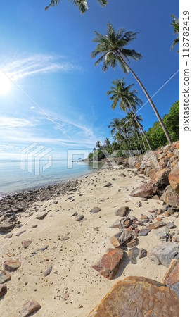 Untouched tropical beach in Thailand Ko Samui Untouched tropical beach in Thailand Ko Samui 118782419