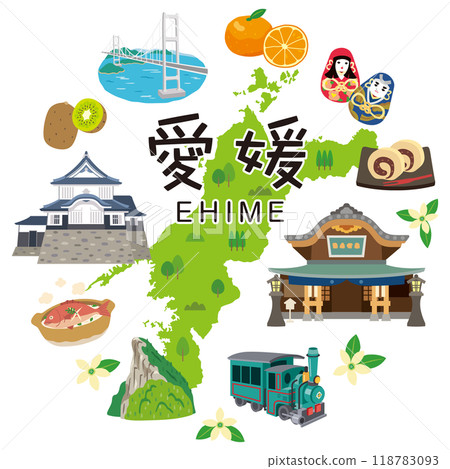 Ehime Prefecture Travel Tourist Attractions Specialties Materials 118783093