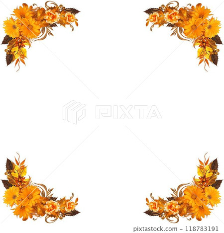 frame of flowers seamless pattern with birds and flowers frame of flowers seamless pattern with birds and flowers 118783191