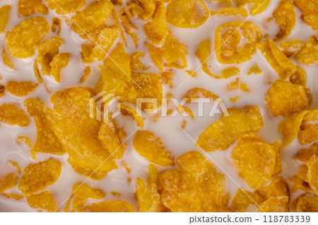 Cereal corn isolated on white background 118783339