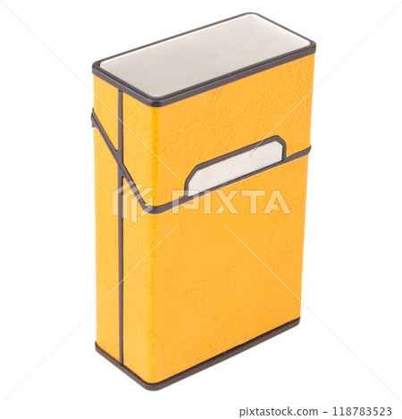Cigarette case isolated on white background Cigarette case isolated on white background 118783523