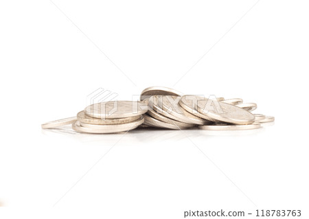 coin isolated on white background coin isolated on white background 118783763