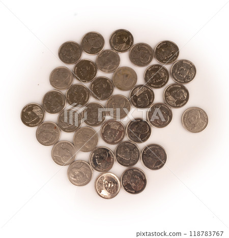 coin isolated on white background coin isolated on white background 118783767