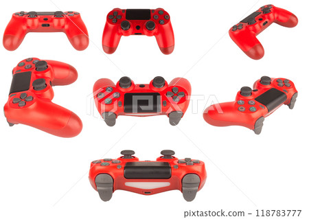 game play red isolated on white background 118783777