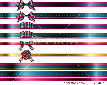 絲帶，打結 Varie 2-12 三色，洋紅色 118785014