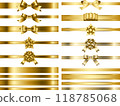 Ribbon, knot variation 1-1 gold 118785068