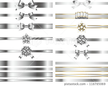 Ribbon, knot variation 1-2 Silver 118785069