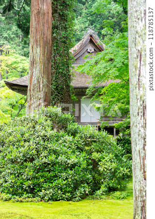Sanzen-in Temple (the birthplace of Shomyo) in Ohara Raigoincho, Sakyo Ward, Kyoto City, Yusei-en and Ojo Gokuraku-in Sanzen-in Temple (the birthplace of Shomyo) in Ohara Raigoincho, Sakyo Ward, Kyoto City, Yusei-en and Ojo Gokuraku-in 118785137