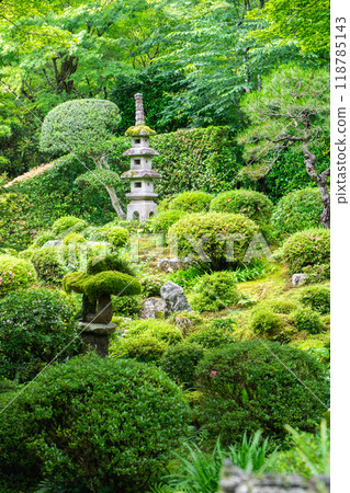 Sanzen-in Temple (the birthplace of Shomyo), Juhekien (a pond-themed ornamental garden), Ohara Raigoin-cho, Sakyo Ward, Kyoto City Sanzen-in Temple (the birthplace of Shomyo), Juhekien (a pond-themed ornamental garden), Ohara Raigoin-cho, Sakyo Ward, Kyoto City 118785143