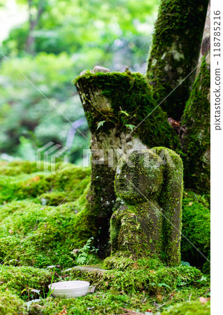 Sanzen-in Temple (the birthplace of chanting) in Ohara Raigoin-cho, Sakyo-ku, Kyoto City, Japan - Osanaroku Jizo 118785216