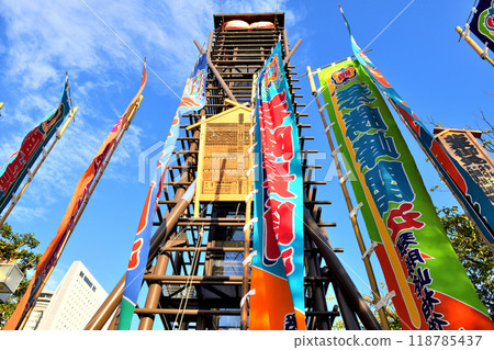 9月相撲比賽舉辦地國技館週邊的風景 118785437