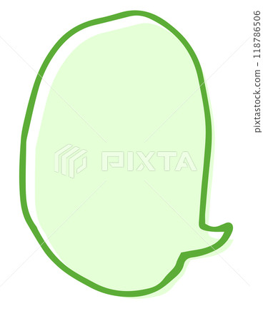 Simple handwritten comic speech bubble 118786506