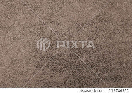 Cloth structure of jacquard brown fabric with abstract shabby texture background closeup, macro 118786835