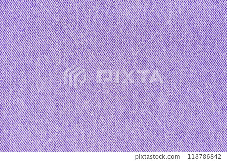 Closeup, macro of purple jeans denim fabric texture background, cloth with diagonal weawing Closeup, macro of purple jeans denim fabric texture background, cloth with diagonal weawing 118786842
