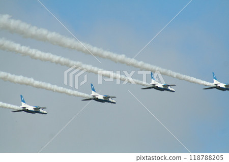 Blue impulse flying in formation Blue impulse flying in formation 118788205