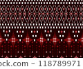 red fabric texture with checkered pattern 118789971