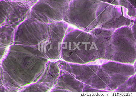 Sun glare on the water in the fountain with an old stone floor, unusual abstract texture Sun glare on the water in the fountain with an old stone floor, unusual abstract texture 118792234