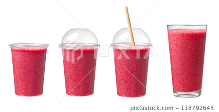 blueberry and raspberry smoothie 118792643