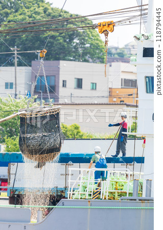"Aomori Prefecture" Hachinohe Port First Fish Market - Sardines landed at Hachinohe City "Aomori Prefecture" Hachinohe Port First Fish Market - Sardines landed at Hachinohe City 118794445