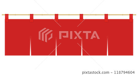 門簾的插圖 118794604