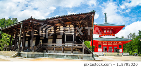 Kongobu-ji temple in Koya, Ito District, Wakayama, Japan 118795020