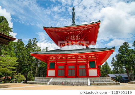 Kongobu-ji temple in Koya, Ito District, Wakayama, Japan Kongobu-ji temple in Koya, Ito District, Wakayama, Japan 118795119