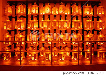 Torodo Hall, the Hall of Lanterns, in Okunoin, Wakayama, Japan 118795140