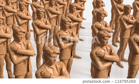 The figure men on white background for Business concept 3d rendering The figure men on white background for Business concept 3d rendering 118795260