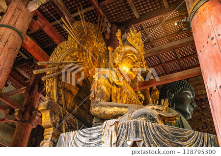 Todai-ji temple in Nara, japan 118795300