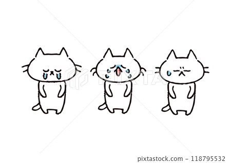 一隻貓反射的插圖 一隻貓反射的插圖 118795532