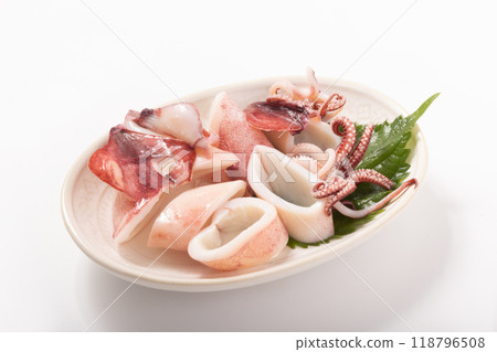 Boiled spear squid (for eating raw) 118796508
