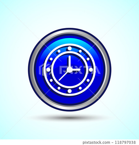 Clock Icon Design Illustration, Watch Icon For Apps and Websites 118797038