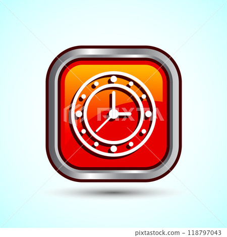 Clock Icon Design Illustration, Watch Icon For Apps and Websites Clock Icon Design Illustration, Watch Icon For Apps and Websites 118797043
