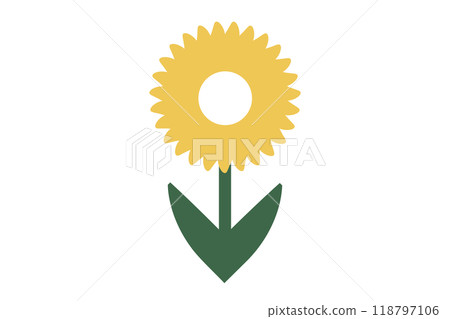 Simple cute flower design material Simple cute flower design material 118797106