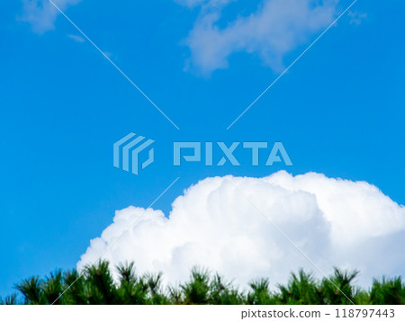 Refreshing blue sky and clouds Refreshing blue sky and clouds 118797443